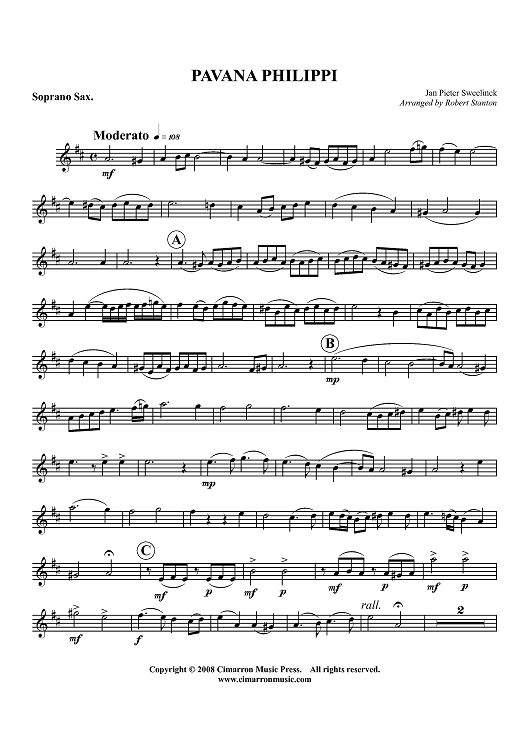 Pavana Philippi - Soprano Sax