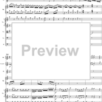 Flute & Harp Concerto in C Major, Movement 1 K297c (K299) - Full Score