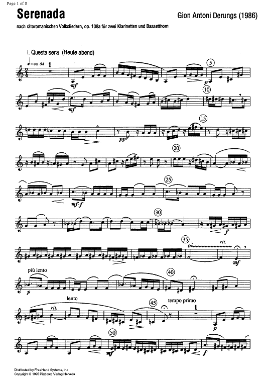 Serenada - Clarinet 2