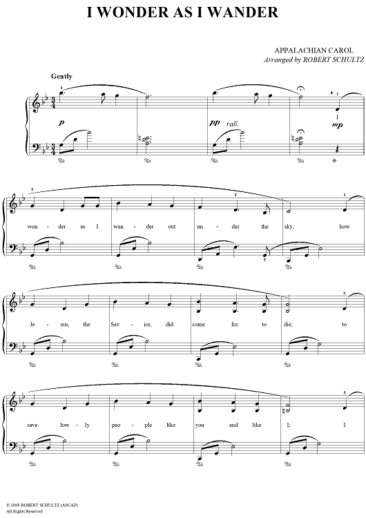 I Wonder As I Wander