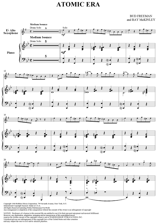 Atomic Era - Piano Score