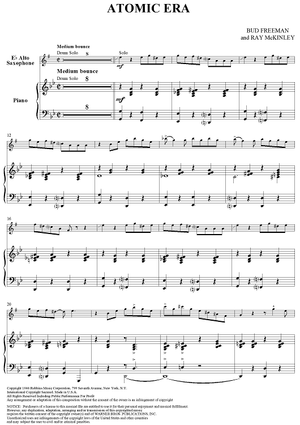 Atomic Era - Piano Score