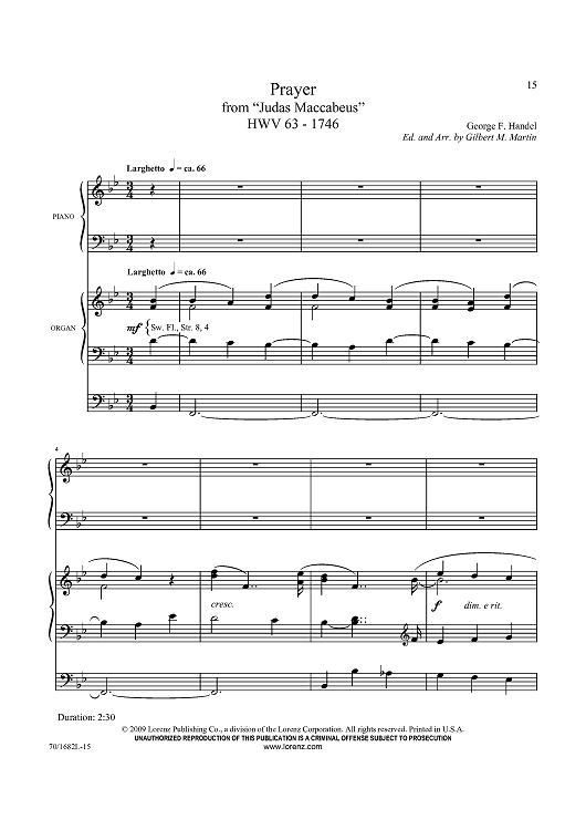 Prayer (from Judas Maccabeus)