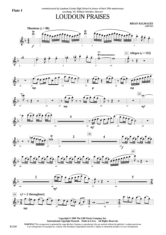 Loudoun Praises - Flute 1