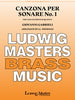 Canzona per sonare No. 1 - for Tuba/Euphonium Quartet - Euphonium 2 BC