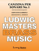 Canzona per sonare No. 1 - for Tuba/Euphonium Quartet - Tuba 1