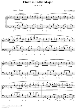 Etude Op. 25, No. 8 in D-flat Major