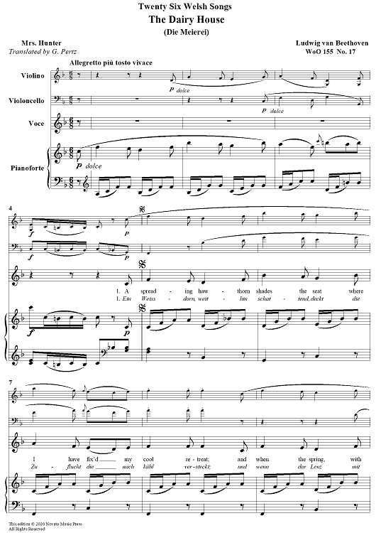 The Dairy House - from 26 Welsh Songs