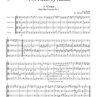 Two Pieces by Handel - Score