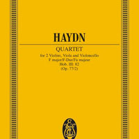String Quartet F major - Full Score