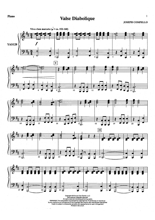 Valse Diabolique - Piano
