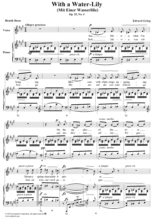 With a Water-Lily (Mit einer Wasserlilie)