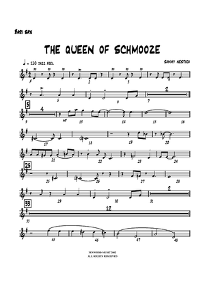 The Queen of Schmooze - Baritone Sax