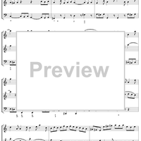 Trio Sonata in C major, movt. 4  - BWV1037 - Score