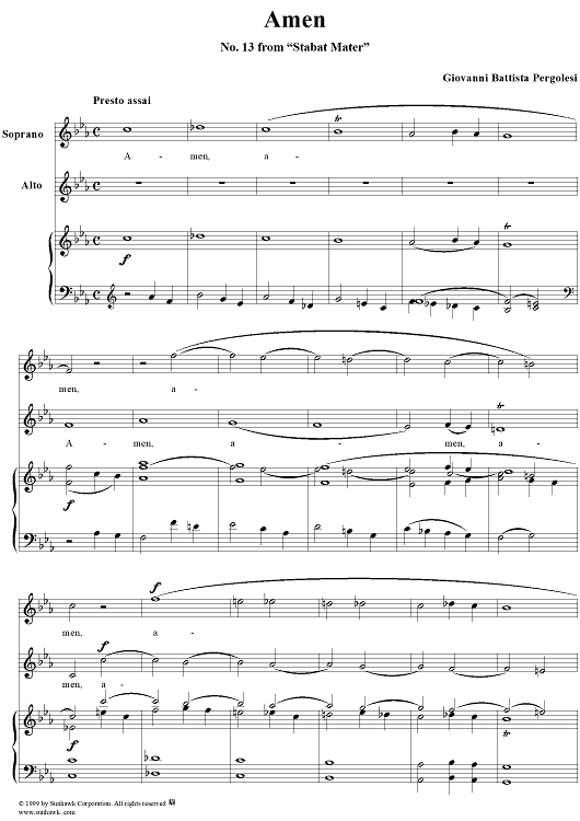 Stabat Mater, No. 13: Amen