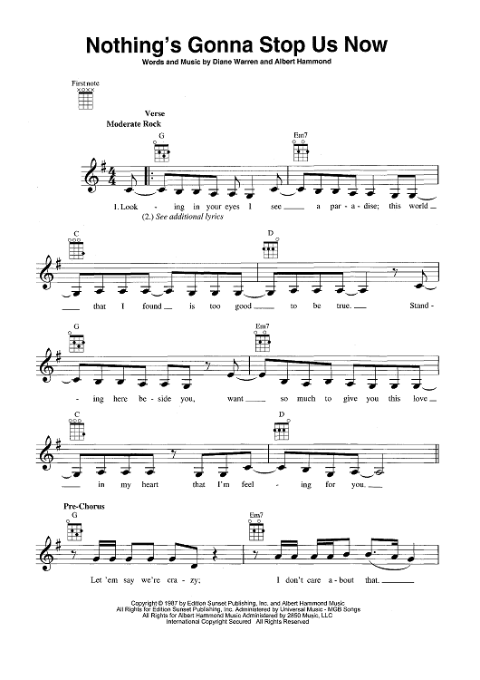 Nothing's Gonna Stop Us Now