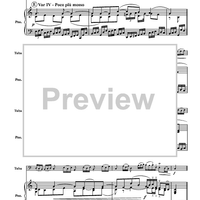 Aria con Variazioni (from the 5th Harpsichord Suite) - Piano Score