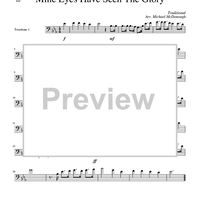 Mine Eyes Have Seen the Glory - Trombone 1