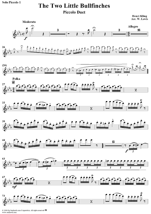 The Two Little Bullfinches - Piccolo 1