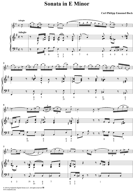 Sonata in E Minor - Piano