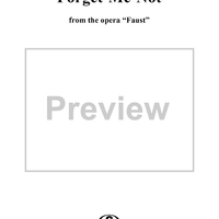 Forget-Me-Not (from the opera "Faust")