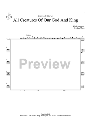 All Creatures of Our God and King - Trombone