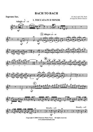 Bach to Bach - Soprano Sax