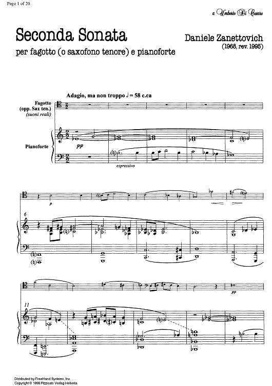 Seconda Sonata - Score