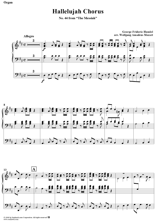 Hallelujah Chorus - Organ