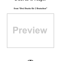 Duet No. 1 in G Major - Viola 1