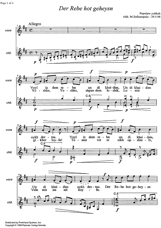 Der Rebe hot geheysn