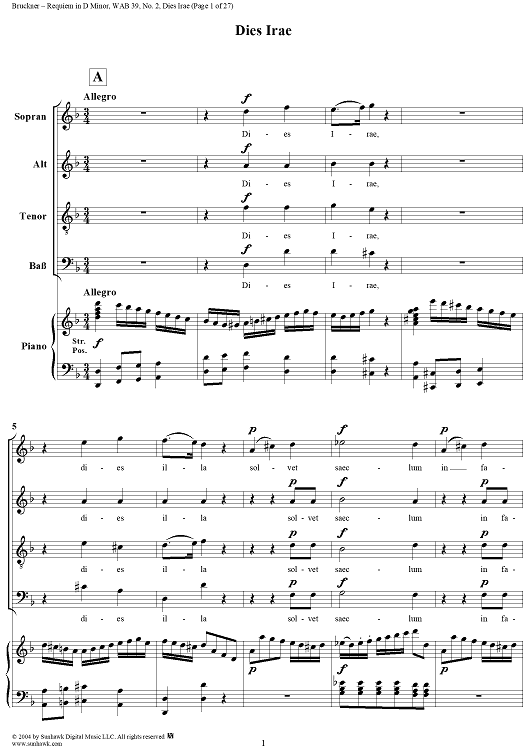 Requiem in D Minor, No. 2: Dies Irae