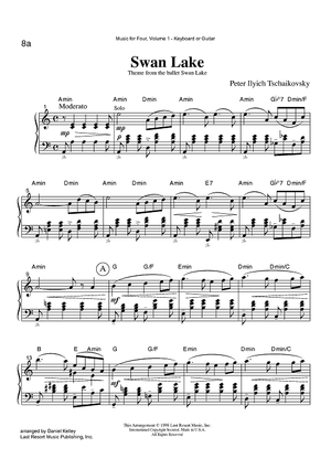 Swan Lake - Theme from the ballet Swan Lake - Keyboard or Guitar