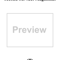 Second Service:  Magnificat