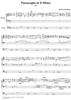 Passacaglia in D Minor, B161