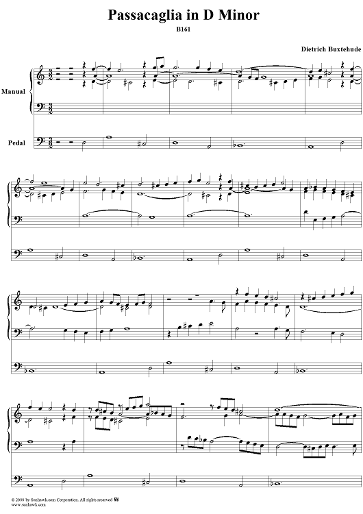 Passacaglia in D Minor, B161