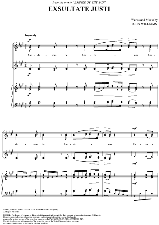 Exsultate Justi