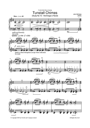 Tunstall Chimes, Study No. 10 - Hommage A Ravel