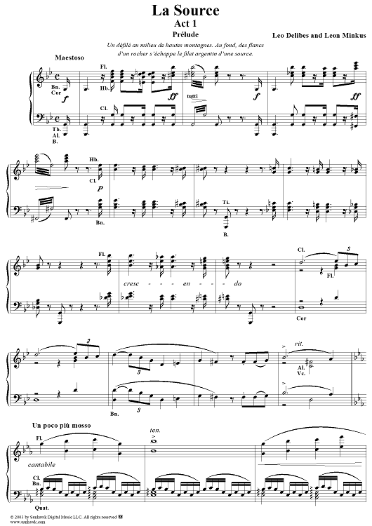 La Source, Act 1, Prélude