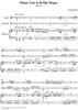 Piano Trio in B-flat Major, HobXV/8 - Piano Score
