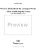 Italienisches Liederbuch, nach Paul Heyse, Part 2, No. 23 - Was für ein Lied soll dir gesungen werden