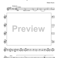 Simple Gifts - Part 2 Flute, Oboe or Violin