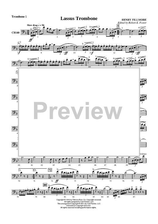 Lassus Trombone - Trombone 1