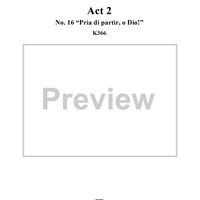 Idomeneo, rè di Creta, Act 2, No. 16 "Pria di partir, o Dio!" - Full Score