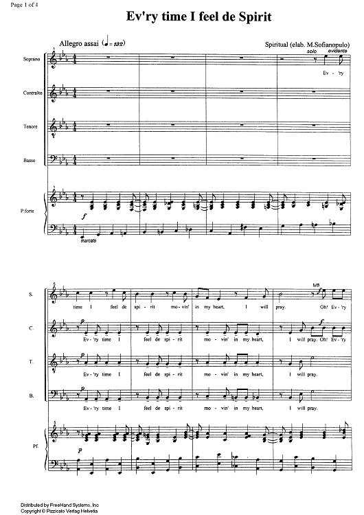 Ev'ry Time I Feel de Spirit