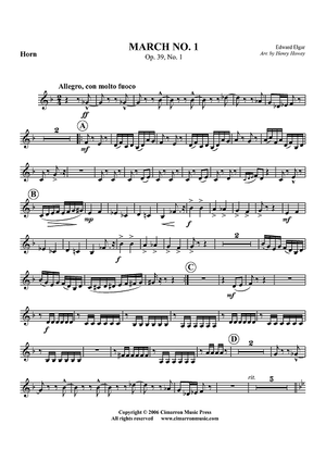 March No. 1, Op. 39, No. 1 - Horn