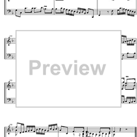 Suite  4 F Major BWV 809 - Score