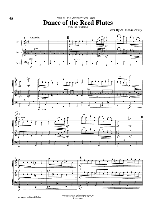 Dance of the Reed Flutes from The Nutcracker - Score
