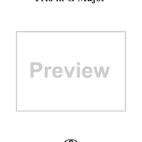 Trio in C Major Op. 3, No. 2 - Score