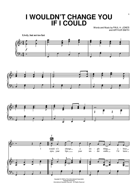 I Wouldn't Change You If I Could